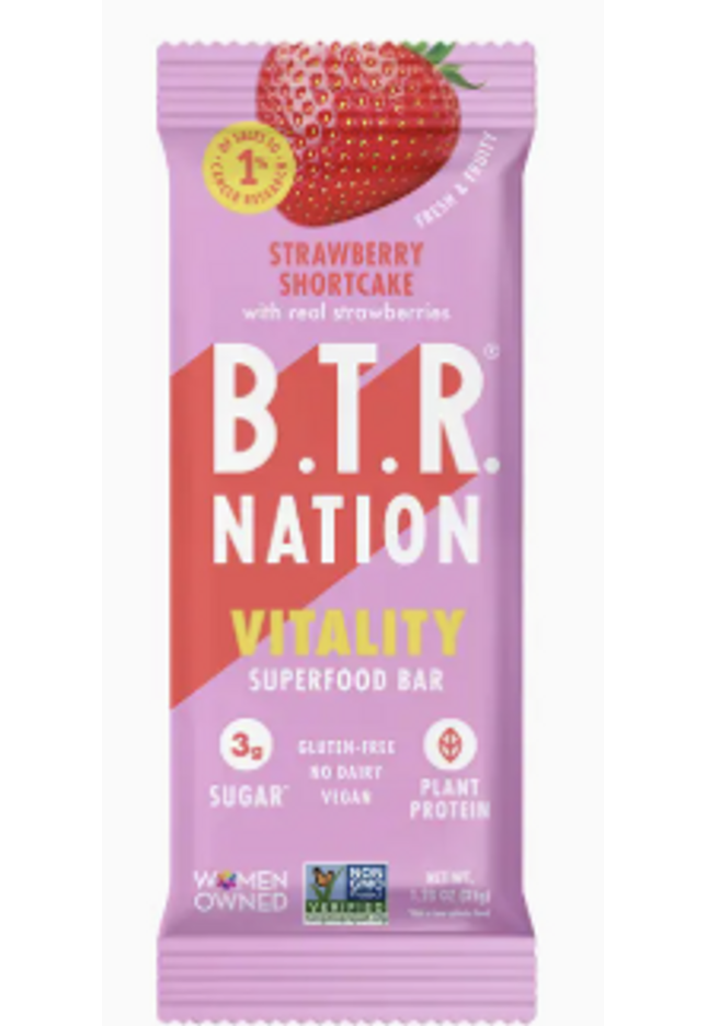 B.T.R. Nation Strawberry Shortcake Nut Butter Bar