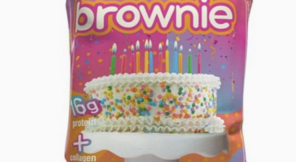 Prime Bites Brownie Birthday Cake