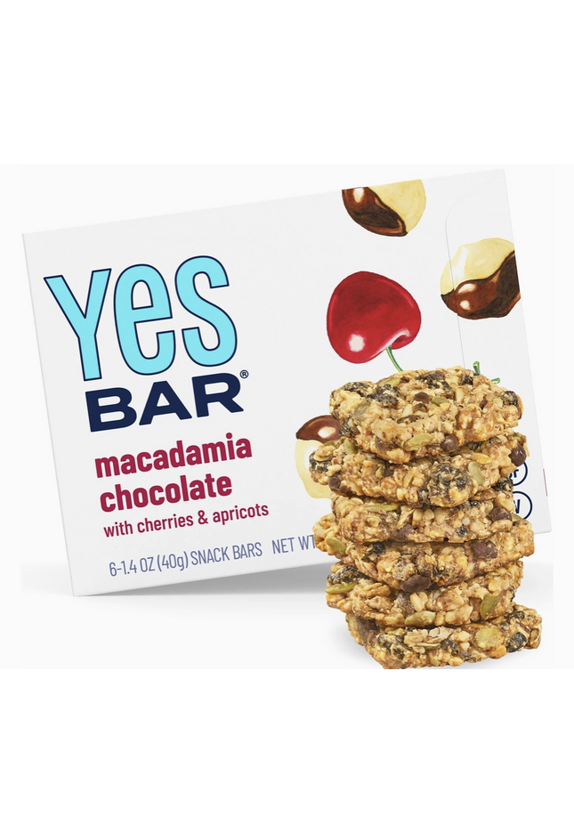 YES Bar Macadamia Chocolate with Cherries & Apricots