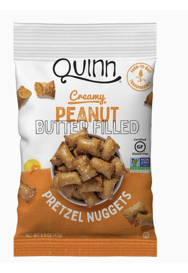 Quinn Creamy Peanut Butter Filled Pretzel Nuggets