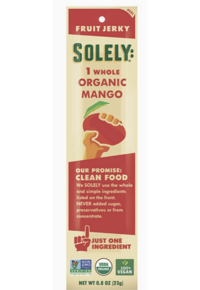 Solely Organic Mango Fruit Jerky Strip