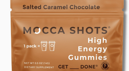 Mocca Shots Salted Caramel Chocolate Caffeine Gummy