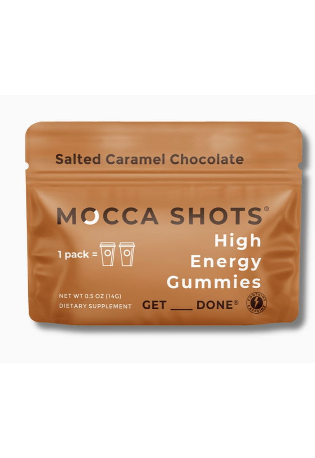 Mocca Shots Salted Caramel Chocolate Caffeine Gummy