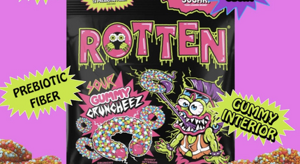 Sour Cruncheez Gummy Candy: Gf, Prebiotics, Low Sugar