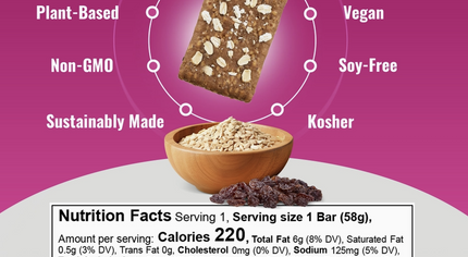 The GFB: Oatmeal Raisin Protein Nutrition Snack Bar