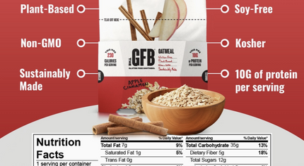 The GFB: Apple Cinnamon Protein Oatmeal Pop-Up Cup
