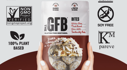 The GFB: Dark Chocolate Coconut Gluten Free Protein Bites