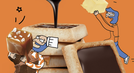 Michel et Augustin Milk Chocolate and Carmel Cookie 1.326 oz